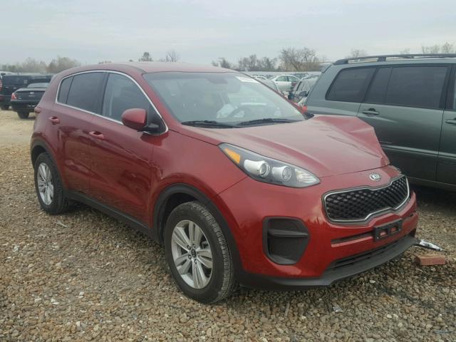 KNDPM3AC1H7072129 - 2017 KIA SPORTAGE L MAROON photo 1