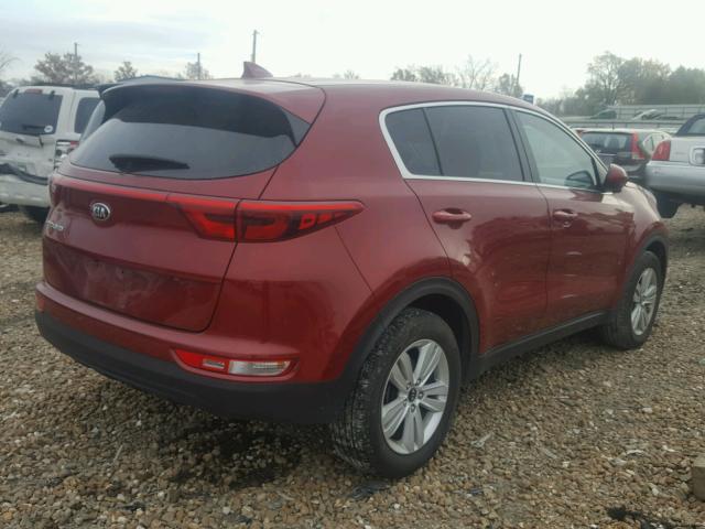 KNDPM3AC1H7072129 - 2017 KIA SPORTAGE L MAROON photo 4