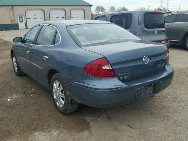 2G4WC552161270002 - 2006 BUICK LACROSSE C BLUE photo 3