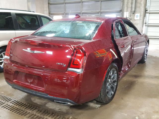 2C3CCAGG4JH149686 - 2018 CHRYSLER 300 S RED photo 4