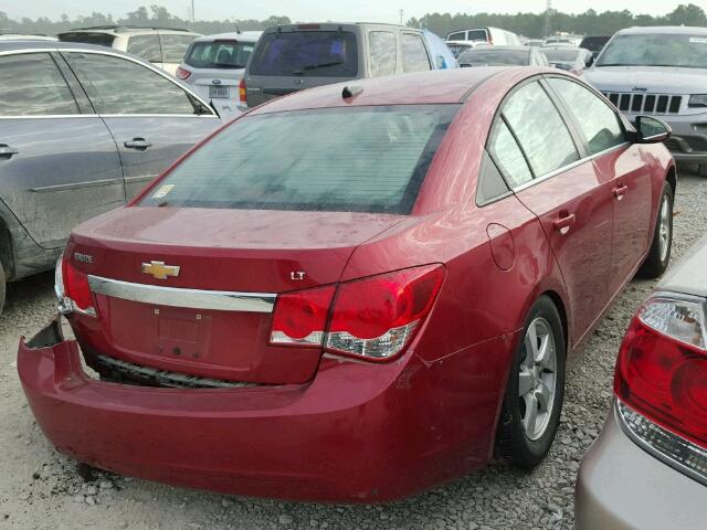 1G1PC5SB6E7300456 - 2014 CHEVROLET CRUZE LT RED photo 4