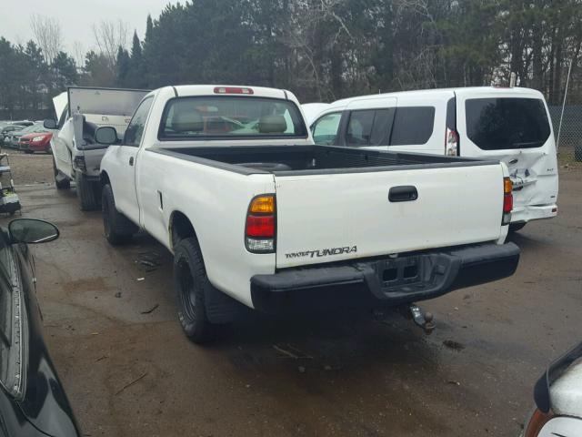 5TBJN32191S184861 - 2001 TOYOTA TUNDRA WHITE photo 3