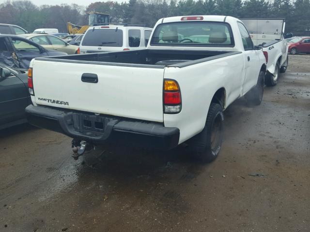 5TBJN32191S184861 - 2001 TOYOTA TUNDRA WHITE photo 4