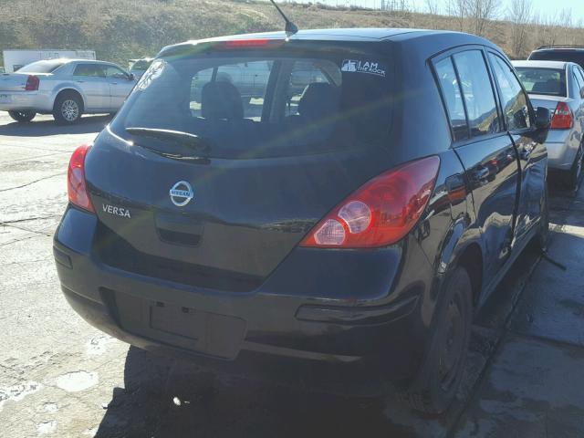 3N1BC1CP1CK228491 - 2012 NISSAN VERSA S BLACK photo 4