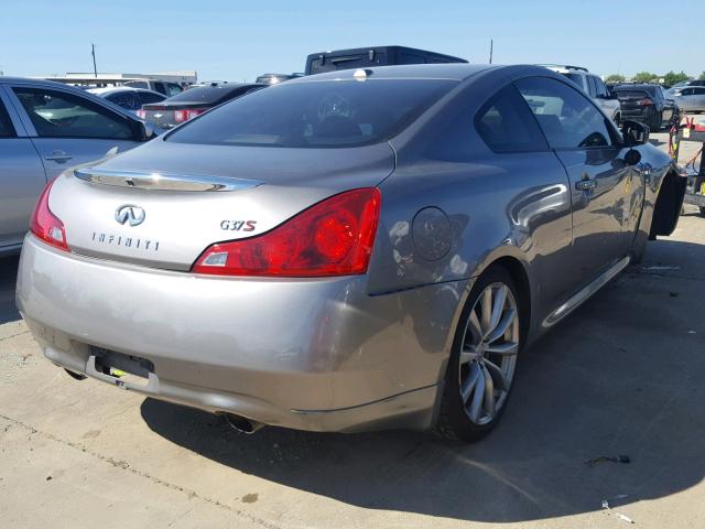 JNKCV64E58M101674 - 2008 INFINITI G37 BASE SILVER photo 4