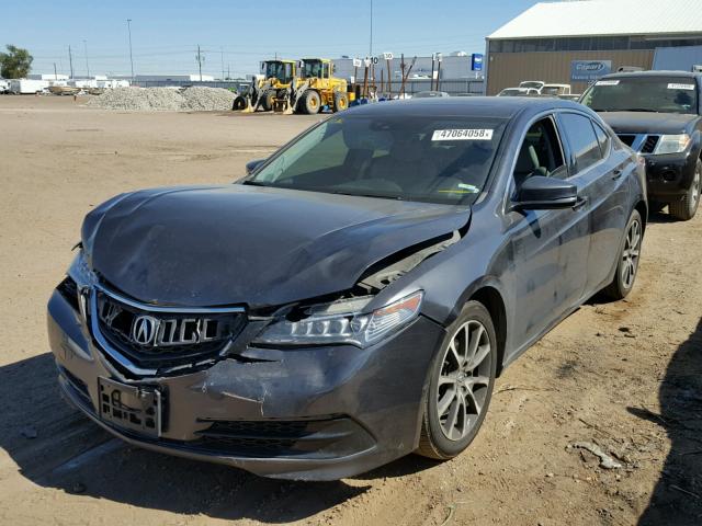 19UUB3F53FA001079 - 2015 ACURA TLX TECH ნაცრისფერი ფოტო 2