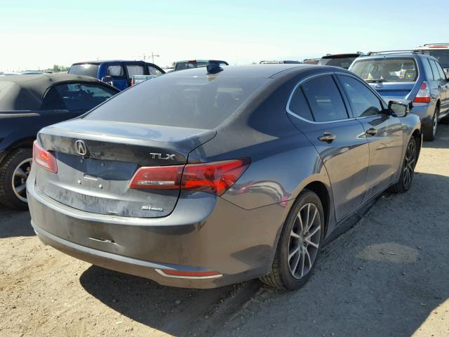 19UUB3F53FA001079 - 2015 ACURA TLX TECH ნაცრისფერი ფოტო 4