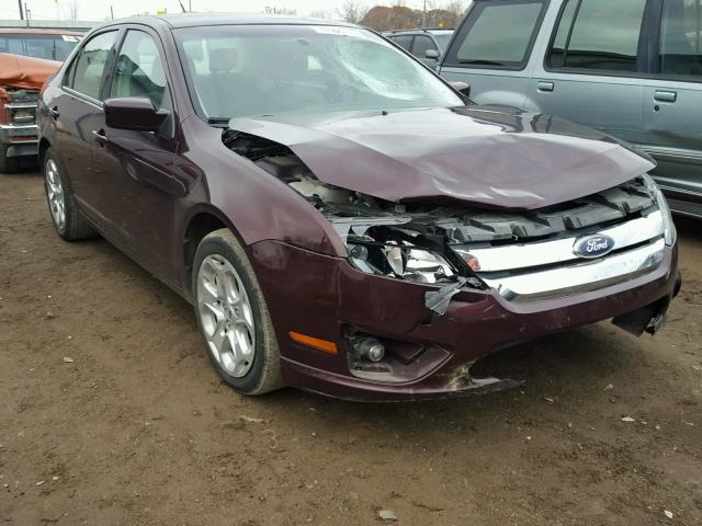 3FAHP0HAXBR334282 - 2011 FORD FUSION SE BURGUNDY photo 1