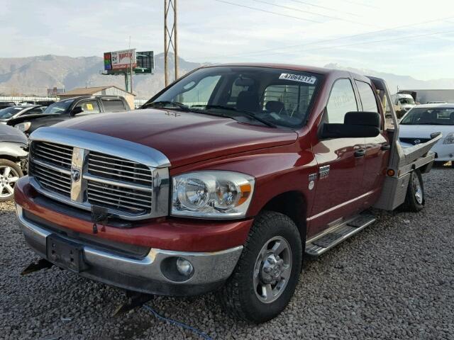 3D7KS28T09G516483 - 2009 DODGE RAM 2500 MAROON photo 2