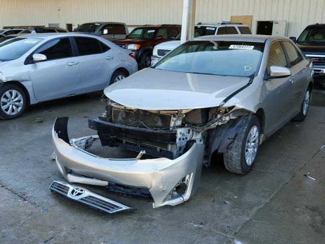 4T4BF1FK0DR283814 - 2013 TOYOTA CAMRY L GRAY photo 2