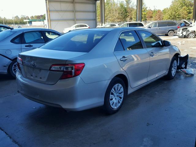 4T4BF1FK0DR283814 - 2013 TOYOTA CAMRY L GRAY photo 4