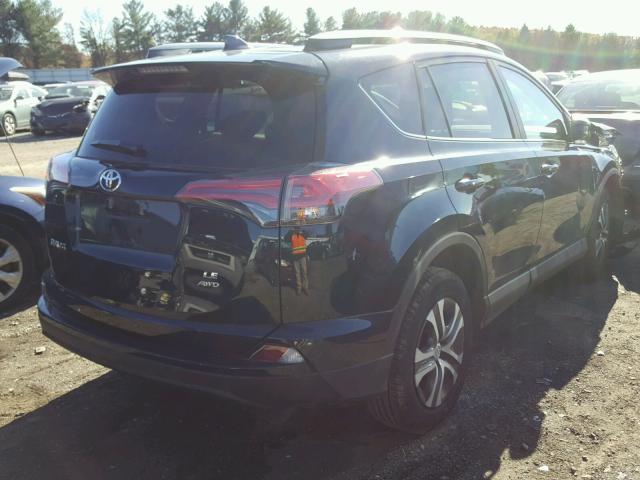 2T3BFREV3HW599404 - 2017 TOYOTA RAV4 LE BLUE photo 4