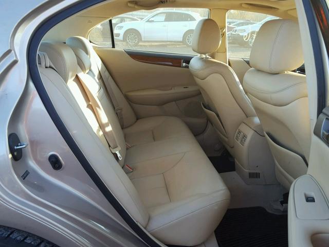 JTHBA30G155138045 - 2005 LEXUS ES 330 BEIGE photo 6