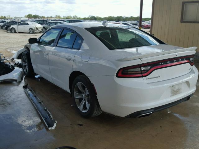 2C3CDXHGXGH218792 - 2016 DODGE CHARGER SX WHITE photo 3