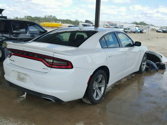 2C3CDXHGXGH218792 - 2016 DODGE CHARGER SX WHITE photo 4