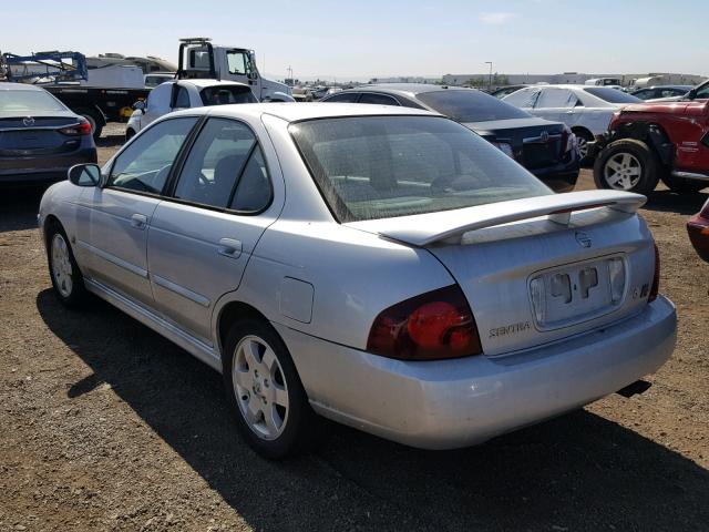 3N1AB51DX6L525224 - 2006 NISSAN SENTRA SE- SILVER photo 3