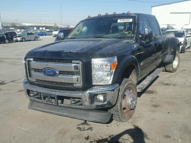 1FT8W3DTXFEB80168 - 2015 FORD F350 SUPER BLACK photo 2