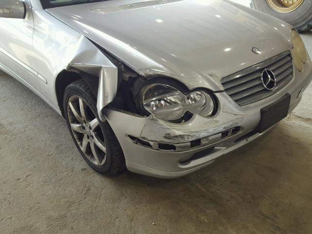 WDBRN47J72A387690 - 2002 MERCEDES-BENZ C 230K SPO SILVER photo 9