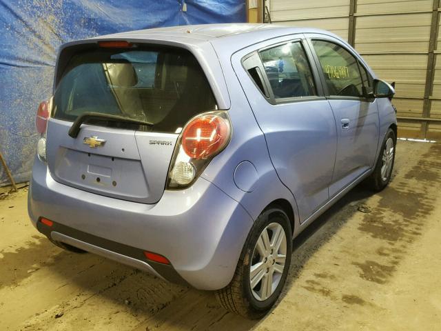 KL8CB6S91EC555124 - 2014 CHEVROLET SPARK LS BLUE photo 4