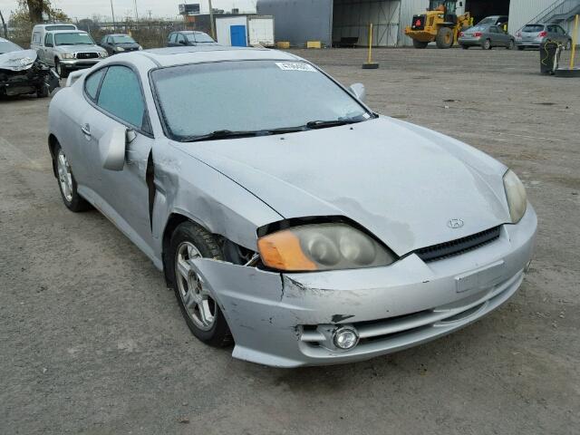 KMHHN65D63U055290 - 2003 HYUNDAI TIBURON SE SILVER photo 1