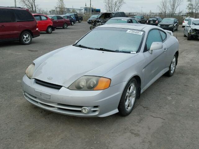 KMHHN65D63U055290 - 2003 HYUNDAI TIBURON SE SILVER photo 2