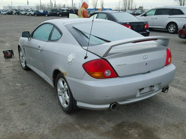 KMHHN65D63U055290 - 2003 HYUNDAI TIBURON SE SILVER photo 3