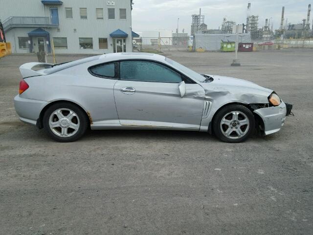 KMHHN65D63U055290 - 2003 HYUNDAI TIBURON SE SILVER photo 9