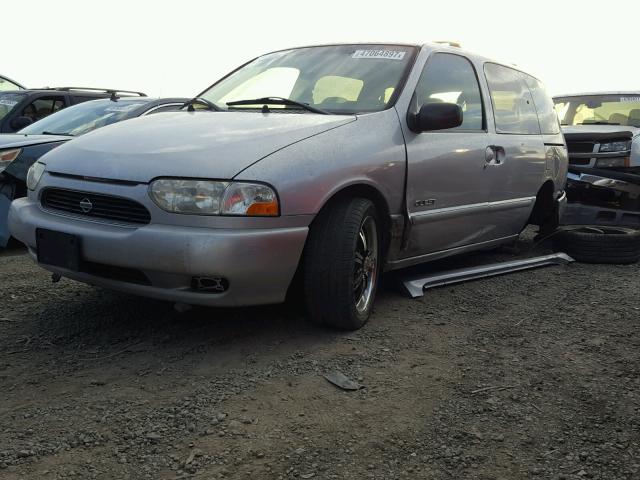 4N2XN11T6YD807400 - 2000 NISSAN QUEST SE GRAY photo 2