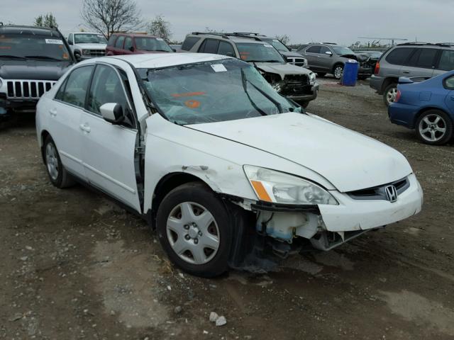 1HGCM56485A002882 - 2005 HONDA ACCORD LX WHITE photo 1