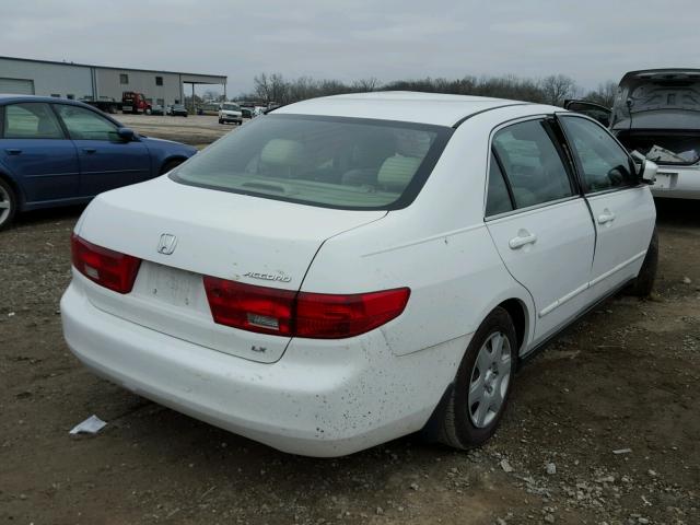 1HGCM56485A002882 - 2005 HONDA ACCORD LX WHITE photo 4