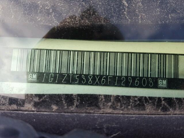 1G1ZT538X6F129603 - 2006 CHEVROLET MALIBU LT Ağ foto 10