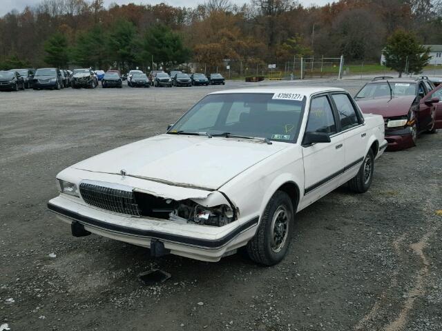 1G4AH54NXN6483500 - 1992 BUICK CENTURY CU WHITE photo 2