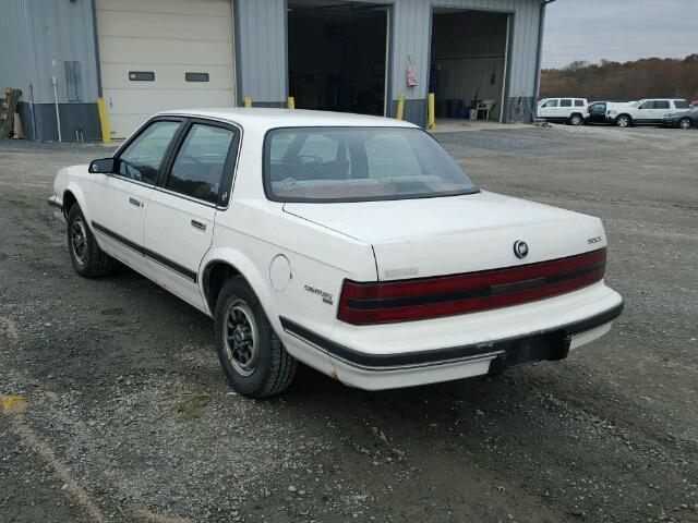 1G4AH54NXN6483500 - 1992 BUICK CENTURY CU WHITE photo 3