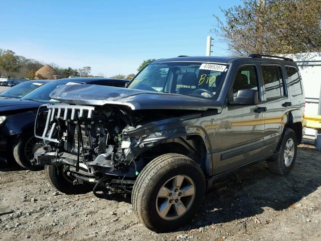 1C4PJMAK9CW126362 - 2012 JEEP LIBERTY SP GRAY photo 2