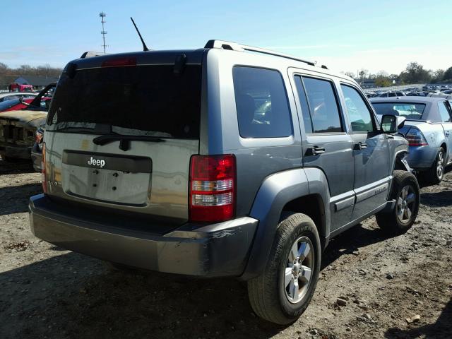 1C4PJMAK9CW126362 - 2012 JEEP LIBERTY SP GRAY photo 4