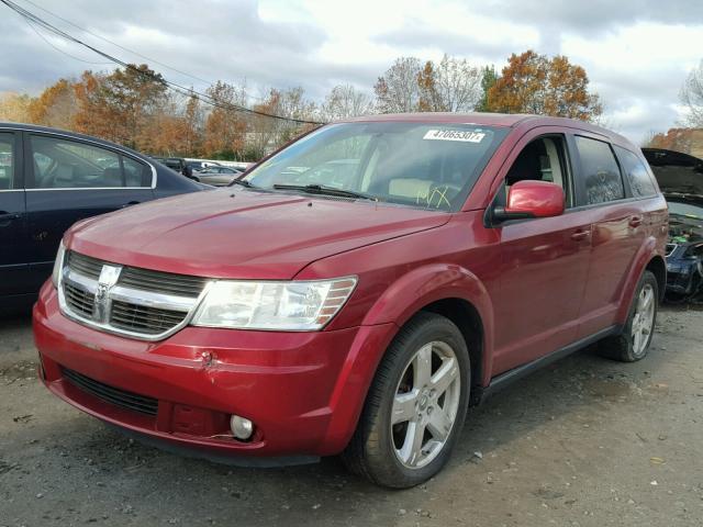 3D4GG57V69T215698 - 2009 DODGE JOURNEY SX RED photo 2