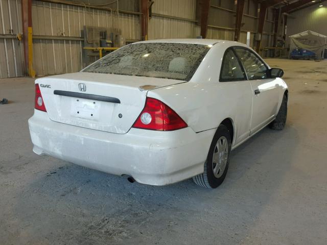 1HGEM21184L018605 - 2004 HONDA CIVIC DX V WHITE photo 4