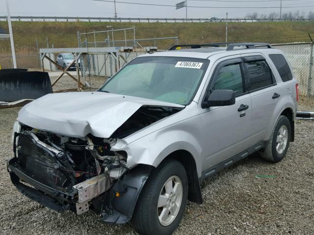 1FMCU0DG1BKA20561 - 2011 FORD ESCAPE XLT SILVER photo 2