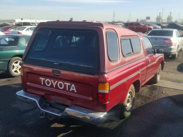 JT4RN81P9M5116258 - 1991 TOYOTA PICKUP 1/2 RED photo 4