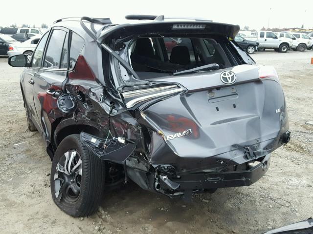 JTMZFREV4HJ120369 - 2017 TOYOTA RAV4 LE Գրաֆիտ լուսանկար 3