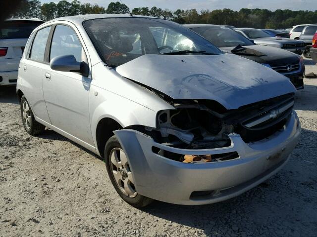 KL1TD66676B516361 - 2006 CHEVROLET AVEO BASE GRAY photo 1