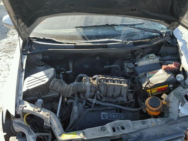 KL1TD66676B516361 - 2006 CHEVROLET AVEO BASE GRAY photo 7