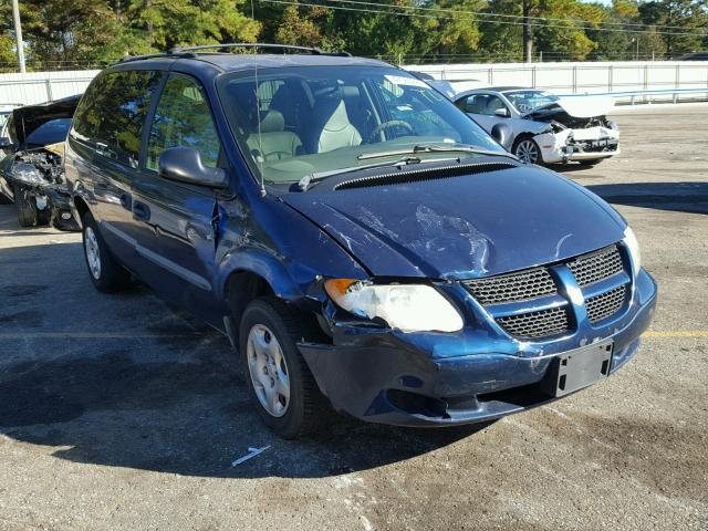 1D4GP24343B153518 - 2003 DODGE GRAND CARA BLUE photo 1