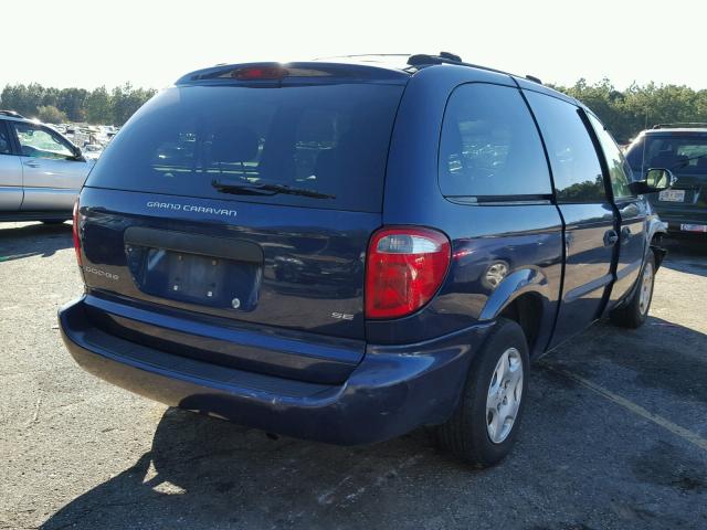 1D4GP24343B153518 - 2003 DODGE GRAND CARA BLUE photo 4