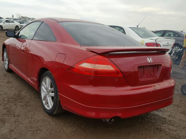 1HGCM81673A018143 - 2003 HONDA ACCORD EX RED photo 3