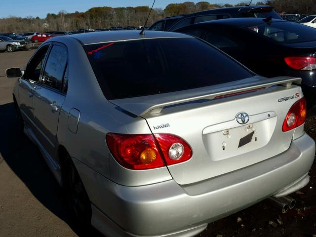 2T1BR32E84C228008 - 2004 TOYOTA COROLLA SILVER photo 3