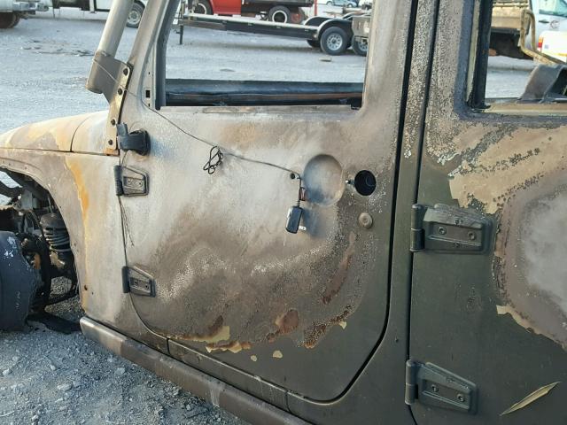 1J4BA6H18BL520187 - 2011 JEEP WRANGLER U BURN photo 10