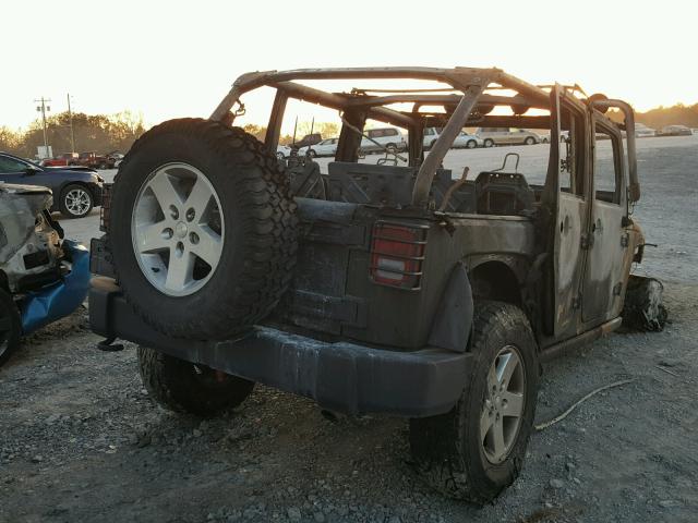 1J4BA6H18BL520187 - 2011 JEEP WRANGLER U BURN photo 4