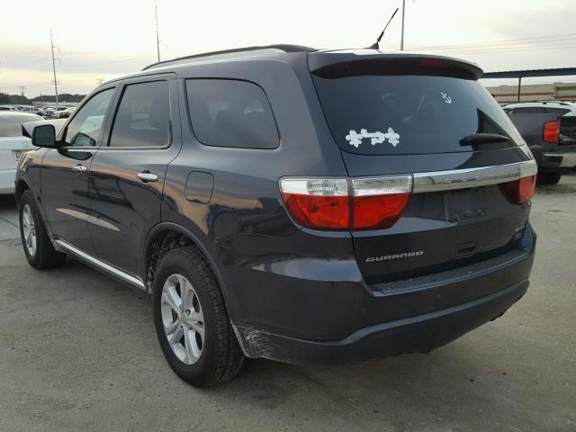 1C4RDHDG7DC659232 - 2013 DODGE DURANGO CR BLACK photo 3