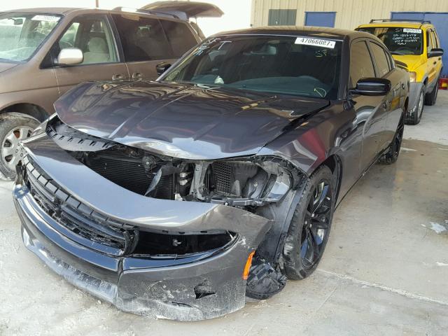 2C3CDXBG5GH297815 - 2016 DODGE CHARGER SE CHARCOAL photo 2